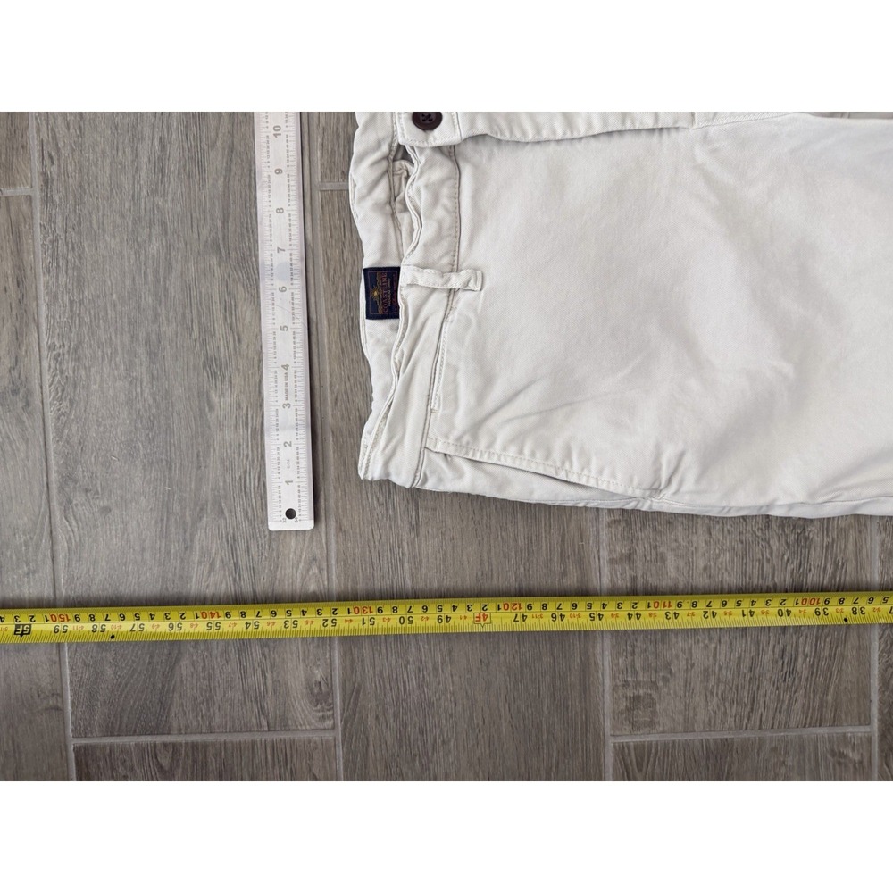 Coastline Mens Tailored Fit Khaki Chino Pants W36 L34 - Picture 13 of 14